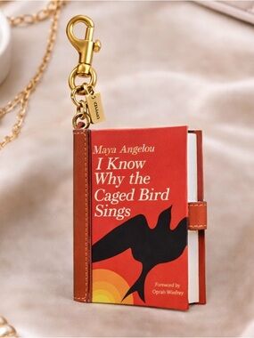 NEW Coach I Know Why the Caged Bird Sings by Maya Angelou Book Bag Charm NWT